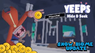 Yeeps Hide and Seek  Snow Biome Update  All Blue House and Fortress ButtCoin Stashes [upl. by Rachaba900]