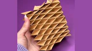 Origami Tessellations complex surfacesTutorial آموزش اوریگامی تسلیشن برای معماران و طراحان [upl. by Krakow]