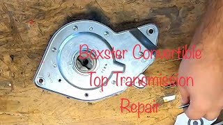 987 Porsche Boxster Convertible Top Transmission Repair Its not that hard [upl. by Calmas8]