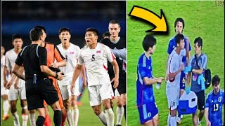 North Korea Players Confronted Referee After 21 Defeat by Japan in Asian Games [upl. by Ume]