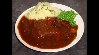 Braised Steak in Red Wine Saucegravy [upl. by Ordnazil139]