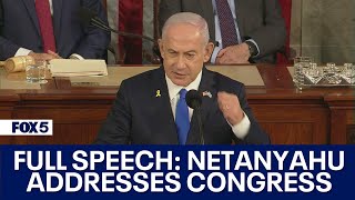 FULL SPEECH Israeli Prime Minister Benjamin Netanyahu makes address to Congress [upl. by Sukram]