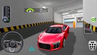 New Red Audi R8 Car Parking  3d Driving Class Android Gameplay Video  Car Game [upl. by Oelak351]