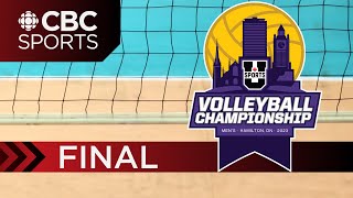 U Sports Men’s Volleyball National Championships Gold  Spartans vs Vert amp Or  FULL GAME [upl. by Retep683]