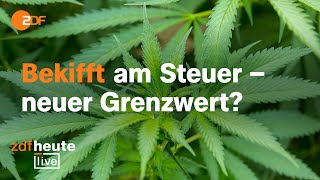 CannabisLegalisierung Lauterbach und Toxikologe zu Kiffen am Steuer  ZDFheute live [upl. by Bruyn924]