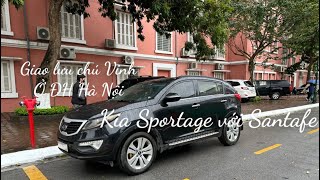 Giao lưu Santafe SLX 2009 và Kia Sportage 2010 cho chú khách ở Đại Học Hà Nội [upl. by Campy]