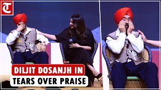 Diljit Dosanjh in tears at Amar Singh Chamkila trailer launch after Imtiaz Ali praises him [upl. by Ellah156]