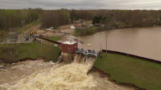 Smallwood Lake Dam Overflows After Edenville Dam Failure [upl. by Llenart431]