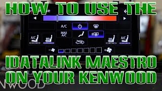 How to use the iDataLink Maestro interface on your Kenwood radio [upl. by Llessur]