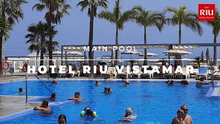 Hotel RIU VISTAMAR  🏨  Puerto Rico Gran Canaria  Main Pool [upl. by Lilah]