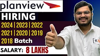 PLANVIEW Hiring 2024 2023 2022 2021 2020 2019 amp 2018 Batch Students  Off Campus Drive  IT Jobs [upl. by Asylla]