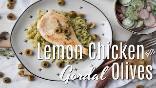 Lemon Chicken with Gordal Olives from Spain  Dinner Recipe [upl. by Heiner277]