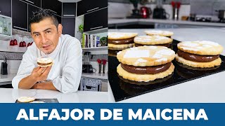 CÓMO HACER ALFAJORES DE MAICENA 😍🍫  Endúlzate [upl. by Biebel]