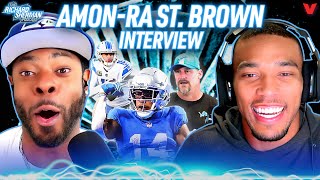 AmonRa St Brown on Detroit Lions revival Jared Goff 125 million contract  Richard Sherman NFL [upl. by Craner]