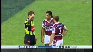 BIG HIT John Hopoate Hit on Keith Galloway [upl. by Angelika904]