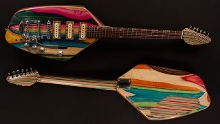 Vox Phantom Guitar Made From Recycled Skateboards [upl. by Haronid]