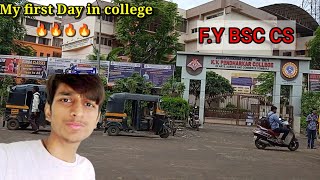 My First day in New college🤯🔥FY BSCCS👌KV Pendharkar college dombivli east  yrpvlogs college [upl. by Naylor573]