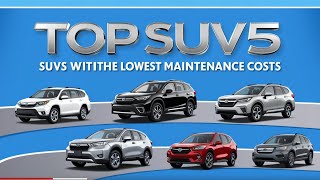 Top 5 SUVs with the Lowest Maintenance Costs 2024 [upl. by Okemak]