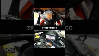 Ktm🤣 rc 390 Vs R15 v3 Top speeed 🤯😳 r15v3 ktmrc390 topspeed ytshorts youtubeshorts shorts [upl. by Siron829]