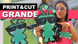 IMPRIMIR Y CORTAR MAS GRANDE CON CRICUT A4 cricut [upl. by Leynwad520]