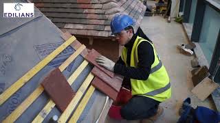 Leeds College of Building roof tile installation training [upl. by Ivan156]