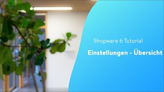 Einstellungen  Übersicht Shopware 6 Tutorial [upl. by Doelling395]