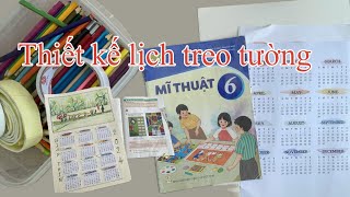 Màu sắc lễ hội trong thiết kế lịch treo tường  MT6Cánh diều [upl. by Almap]