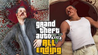 GTA 5  All 5 Endings ABC Secret amp BETA [upl. by Eendyc418]