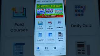 How To Download PDF In your phone gallary From Achievers Academy App [upl. by Irrol]