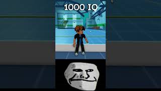 Roblox 1000 IQ ESCAPE Moment🧠Troll Face Memeshorts roblox [upl. by Ellan]