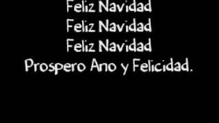 Lyrics  Feliz Navidad [upl. by Irolam]