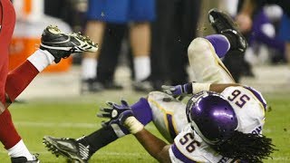 Vikings EJ Henderson Breaks Leg Full Video Slow Motion [upl. by Manoop]