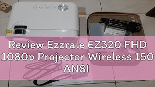 Review Ezzrale EZ320 FHD 1080p Projector Wireless 150 ANSI [upl. by Eyla]