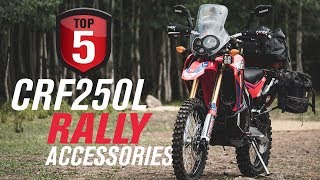 Top 5 Honda CRF250L Rally Accessories [upl. by Noskcire]