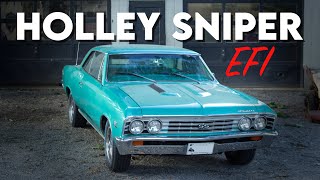 Holley Sniper EFI Installation  1967 Chevelle [upl. by Jillene]