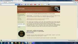 How to Quick Screen Recorder Registration Code Free 2014 [upl. by Bergstein]