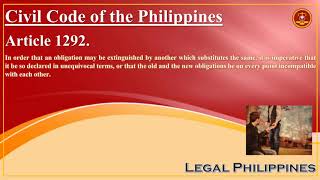 Civil Code of the Philippines Article 1292 [upl. by Louella]