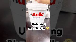 Unboxing my 3kg Nutella  nutella unboxing viralvideo ytshorts video subscribe shorts vlog [upl. by Mahseh]