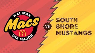 Halifax Macs vs South Shore Mustangs [upl. by Ahsilam]