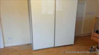 Argos Pipari White Gloss Sliding Doors Wardrobe Design [upl. by Kieger]