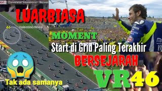 LUARBIASA Valentino Rossi membuktikan kebolehannya yang Start GRID terakhir Final motoGP Valensia [upl. by Eniar]