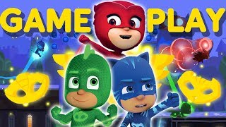 PJ Masks App  Moonlight Heroes  10min Play as the PJ Masks  Game for Kids [upl. by Baldwin]