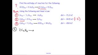 Practicing Hesss Law Chemistry Sample Problem [upl. by Richards]