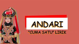 ANDARI Lida 2020 Sulawesi Barat  quotCuma Satuquot Lirik [upl. by Ledah]