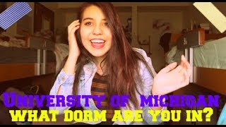 Lets Talk About Dorms  UNIVERSITY OF MICHIGAN [upl. by Airemat755]