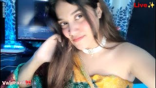 Shubh Navratri Pookies🎀 SUBSCRIBE  Live  VALO valorant gamergirl valorantlive gaming games [upl. by Aillicirp]