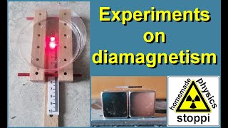 Experiments on diamagnetism  Experimente zum Diamagnetismus [upl. by Claudia]