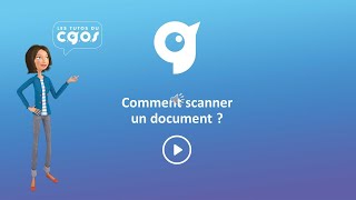 Les tutoriels du CGOS  Comment scanner un document [upl. by Anaibaf]