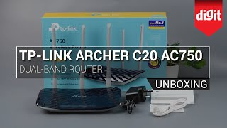 TP Link AC750 Dual band Router Unboxing v2 0 [upl. by Dorkus710]