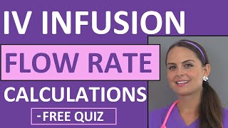 Dosage Calculations for Nursing Students Made Easy on IV Infusion Rate Calculations Video 5 [upl. by Moonier]